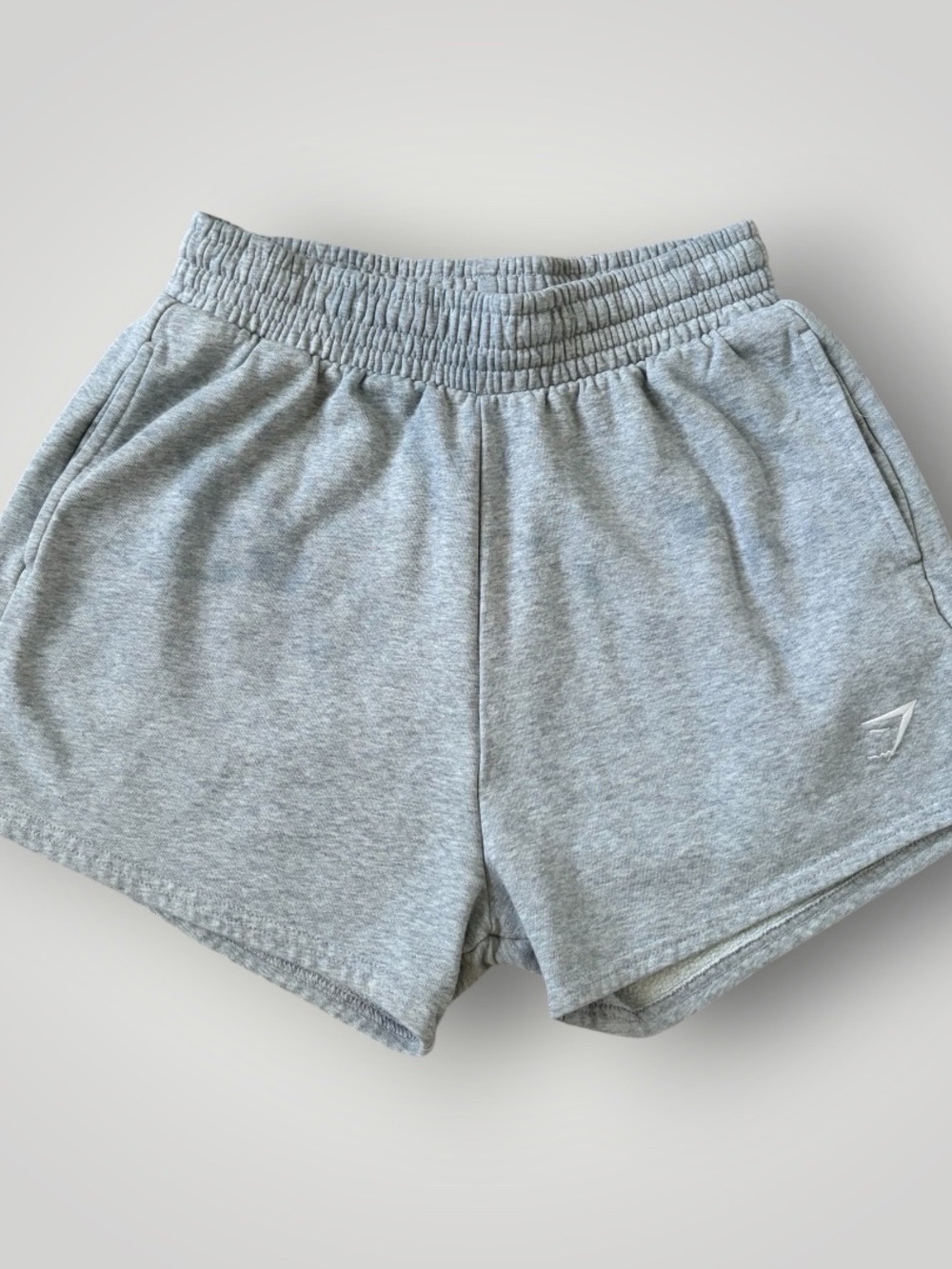 Gym shark Women’s Athletic Lounge sweat Shorts in Light Gray